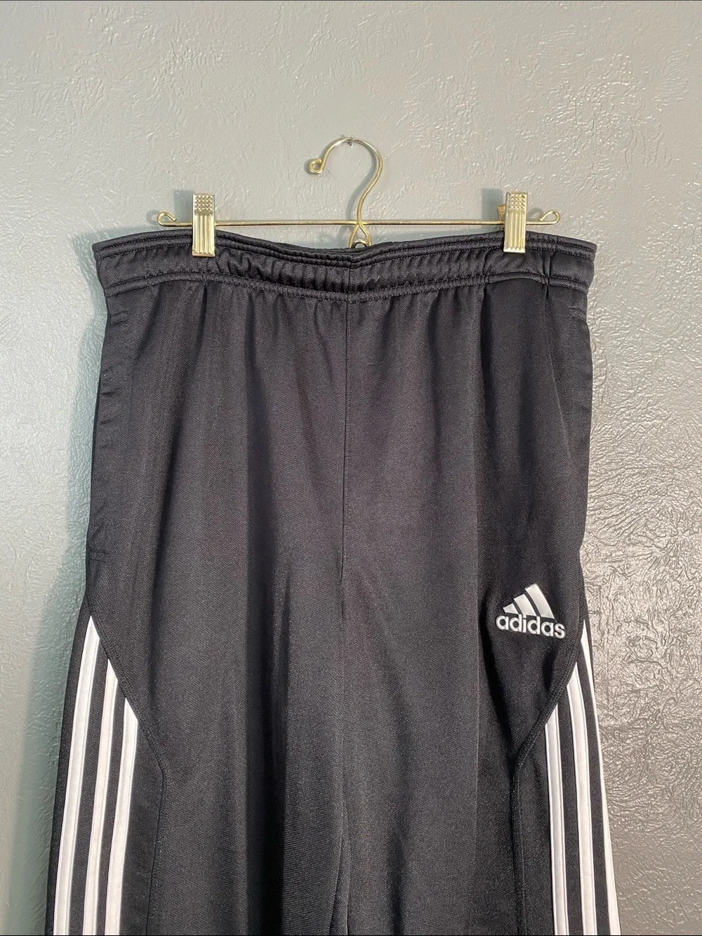 Adidas Climacool Track Pants Medium Black 3 Stripe Soccer Warm Up Athletic